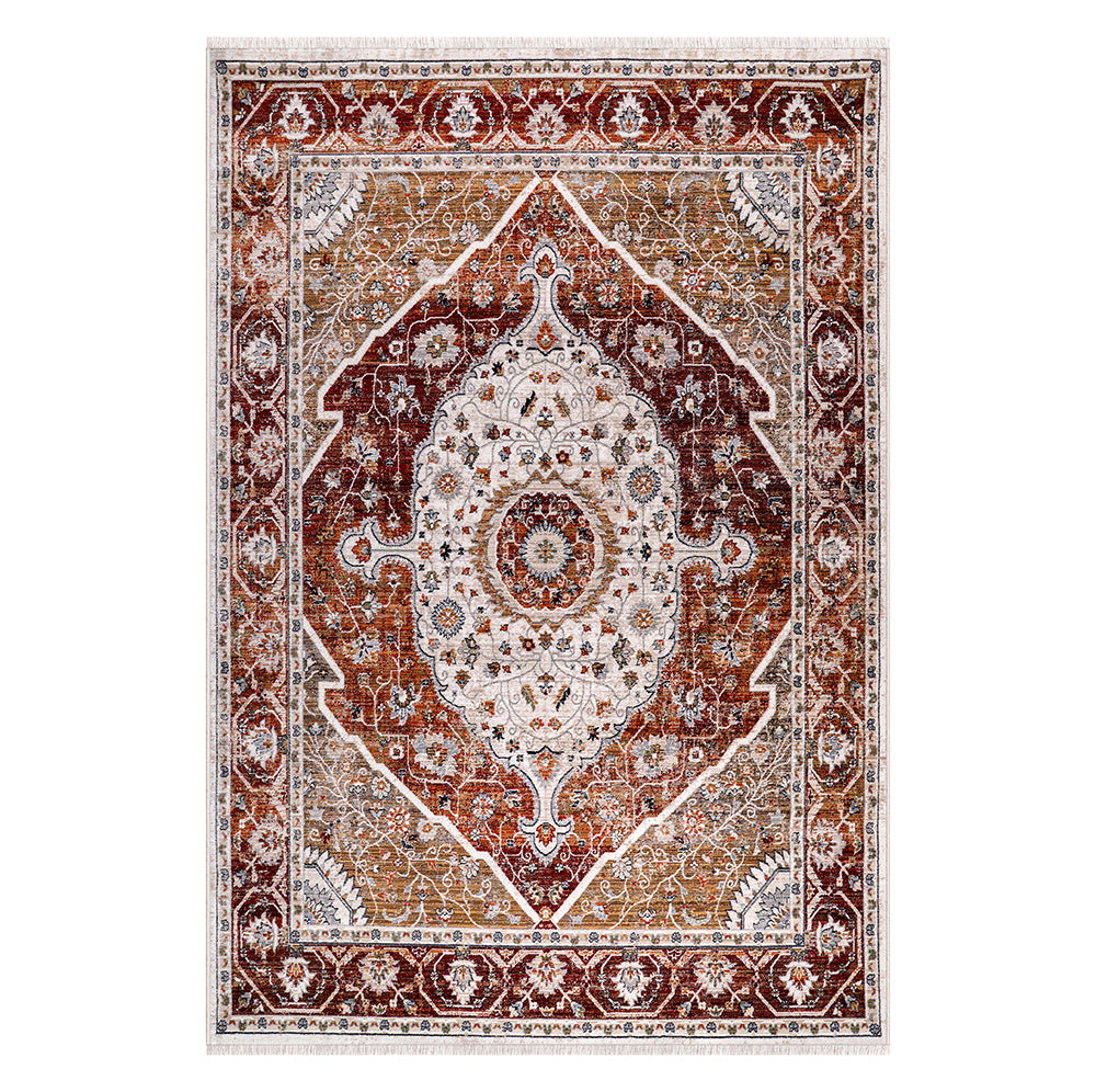 Sena Traditional Medallion Rose Ivory Rug 2 The Rugs Outlet
