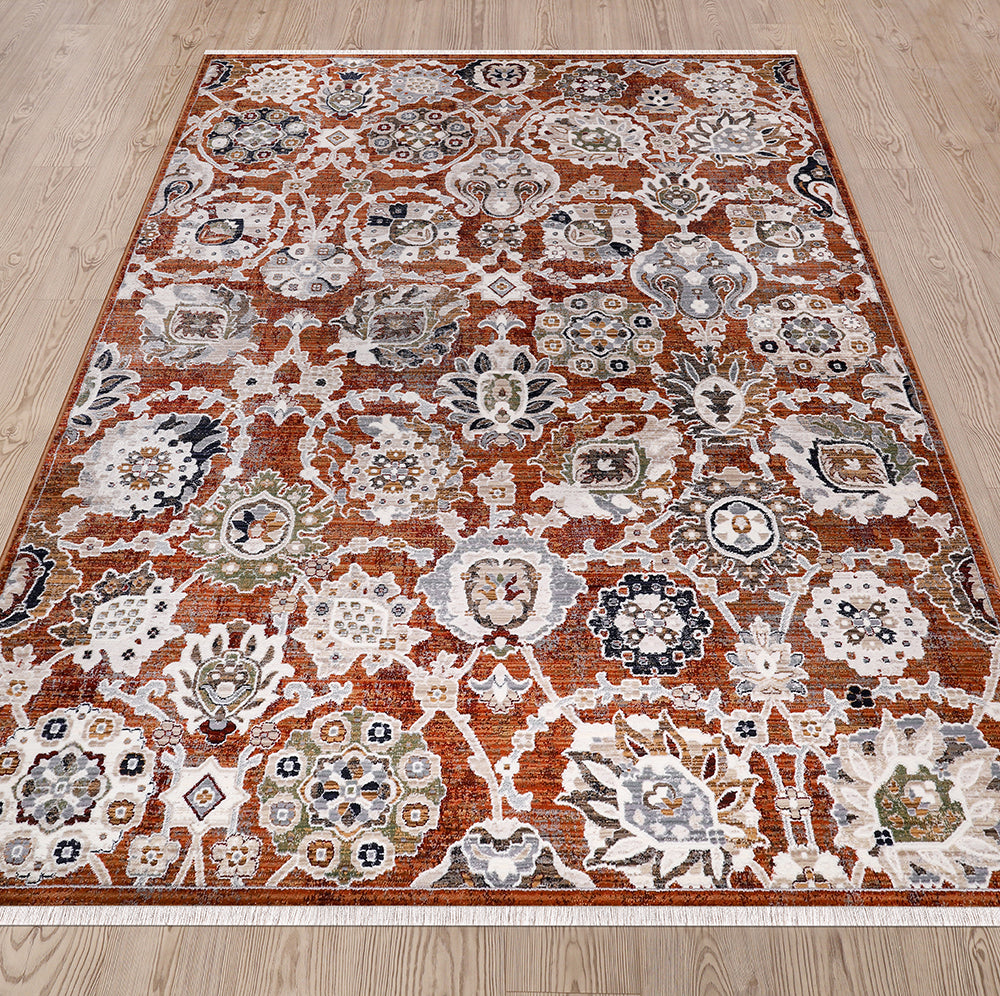 Sena Oriental Rose Ivory Rug 3 The Rugs Outlet
