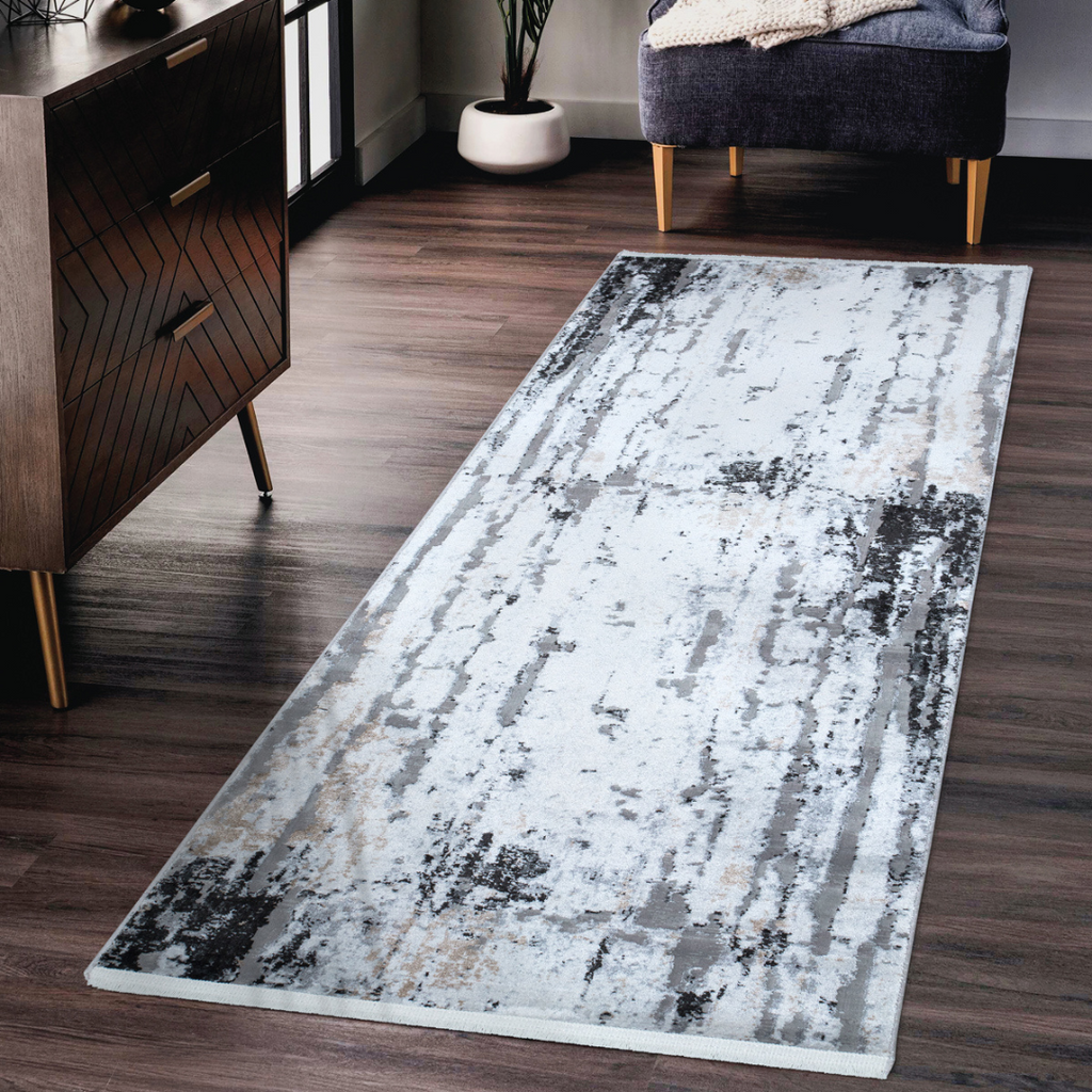 Luxi Area Rug - Ivory and Grey Therugsoutlet.ca