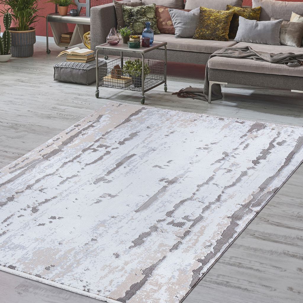 Luxi Area Rug - Beige and Grey Therugsoutlet.ca