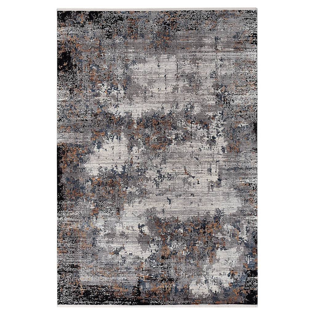 Kalipso 01717 Grey & Black Rugs The Rugs Outlet