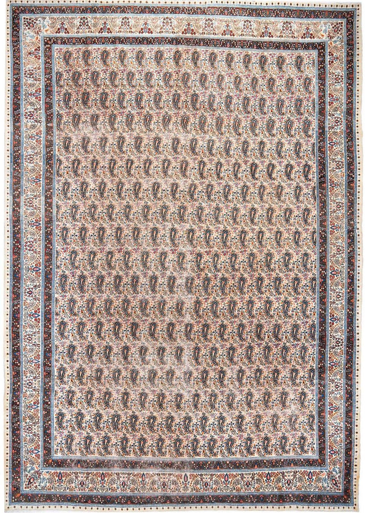 Hand-Knotted Floral Area Rug - Cream - 363X260 CM therugsoutlet.ca