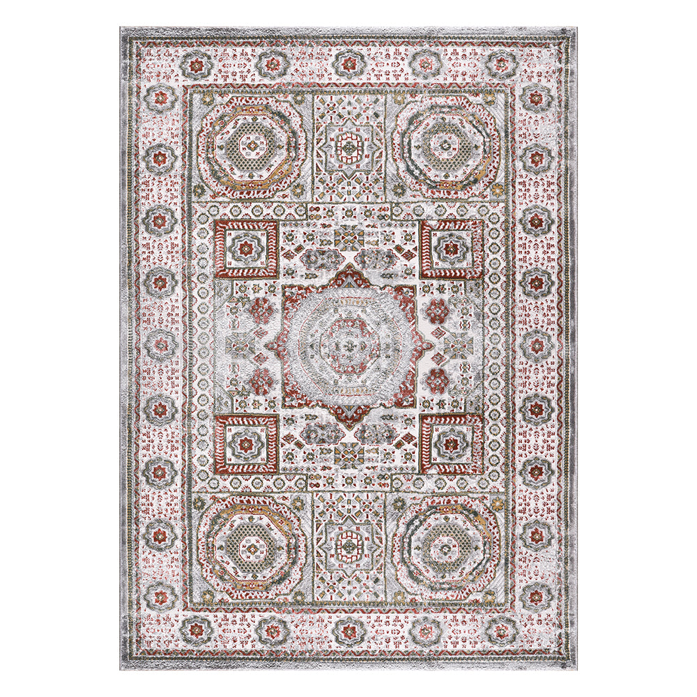 Lulu Traditional Grey Rose Rug 2 The Rugs Outlet