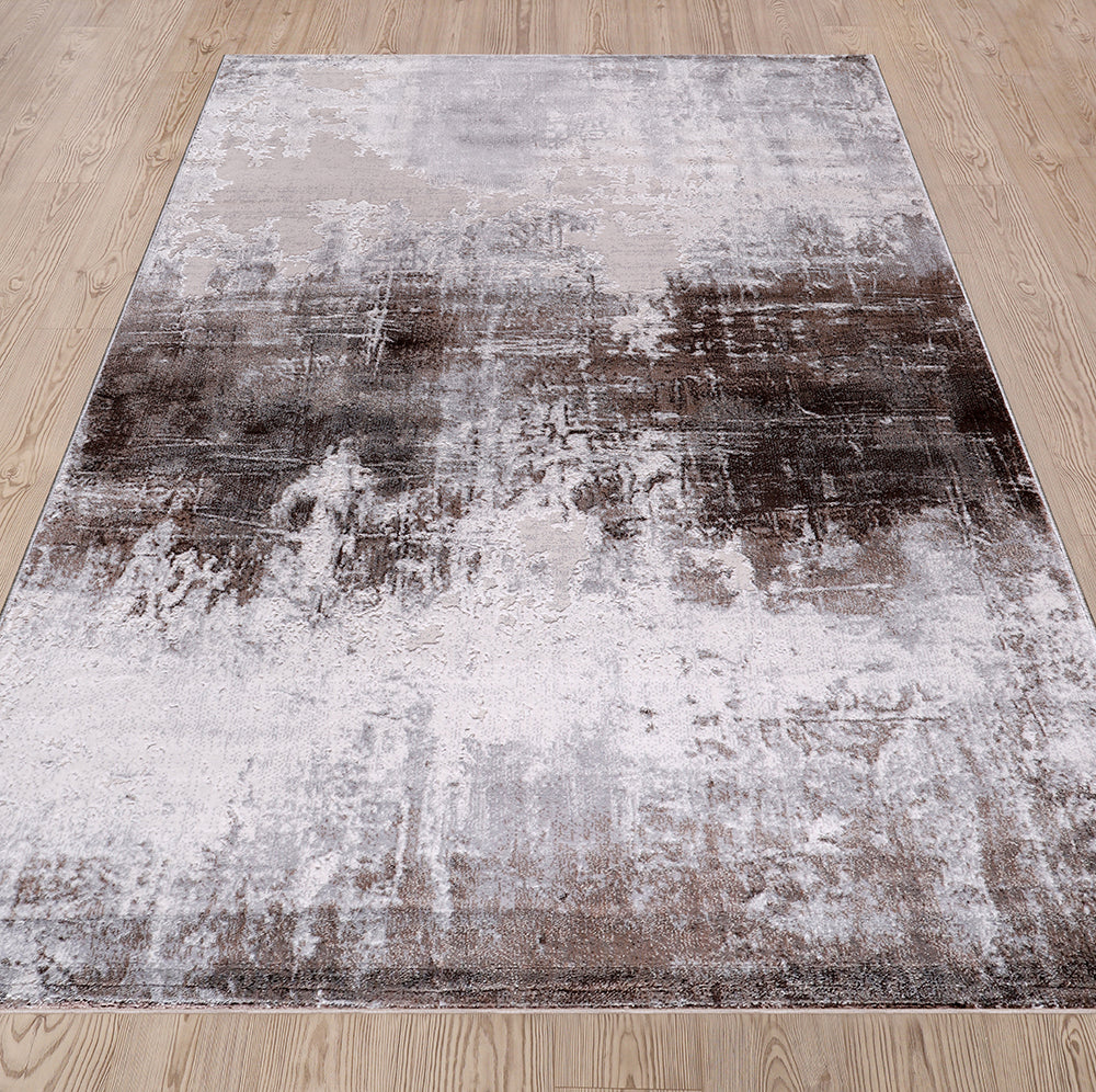 Lulu Contemporary Silver Beige Rug 3 The Rugs Outlet