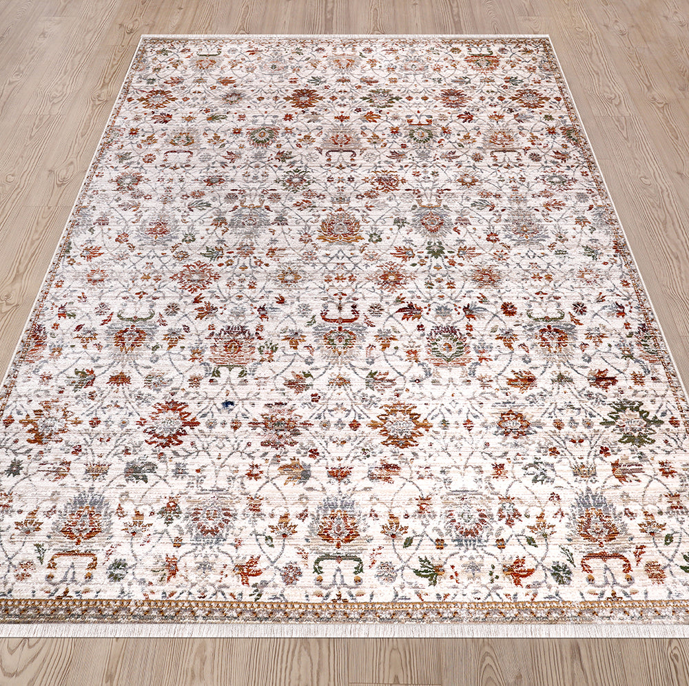 Sena Oriental Ivory Silver Rug 3 The Rugs Outlet
