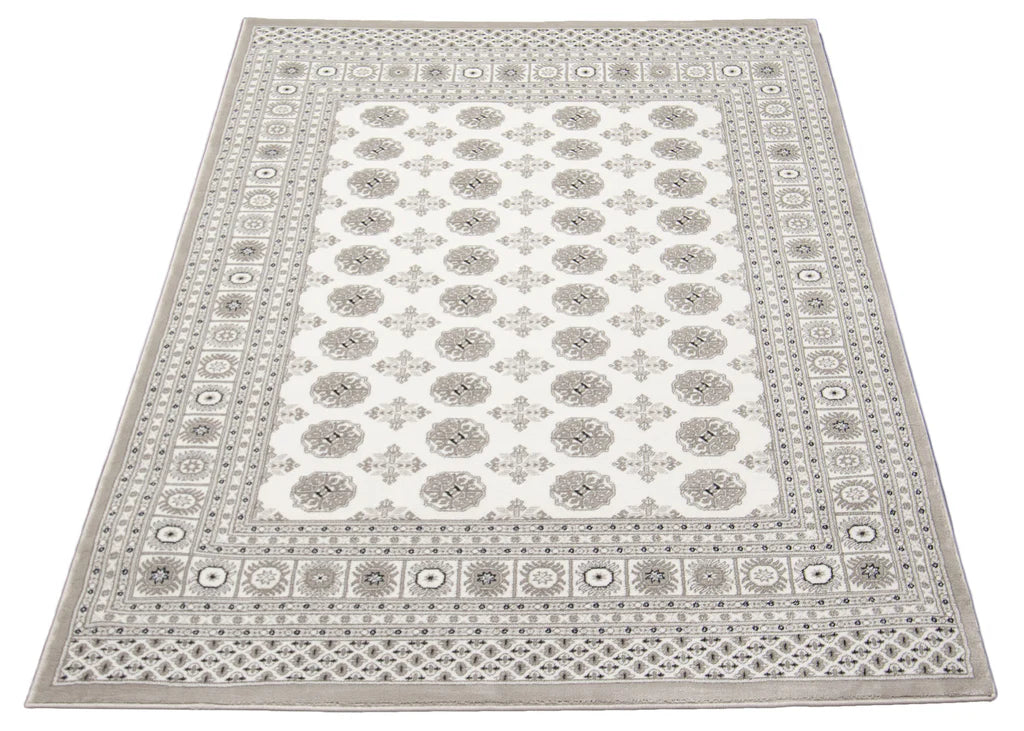 Navoi Traditional Area Rug Ivory Cream Therugsoutlet.ca