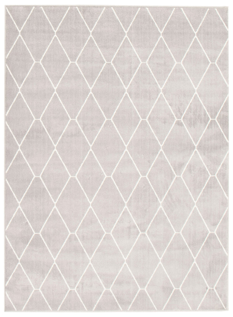 Zircon Geometric Area Rug Grey and White Therugsoutlet.ca