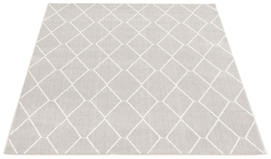 Zircon Geometric Area Rug Grey and White Therugsoutlet.ca