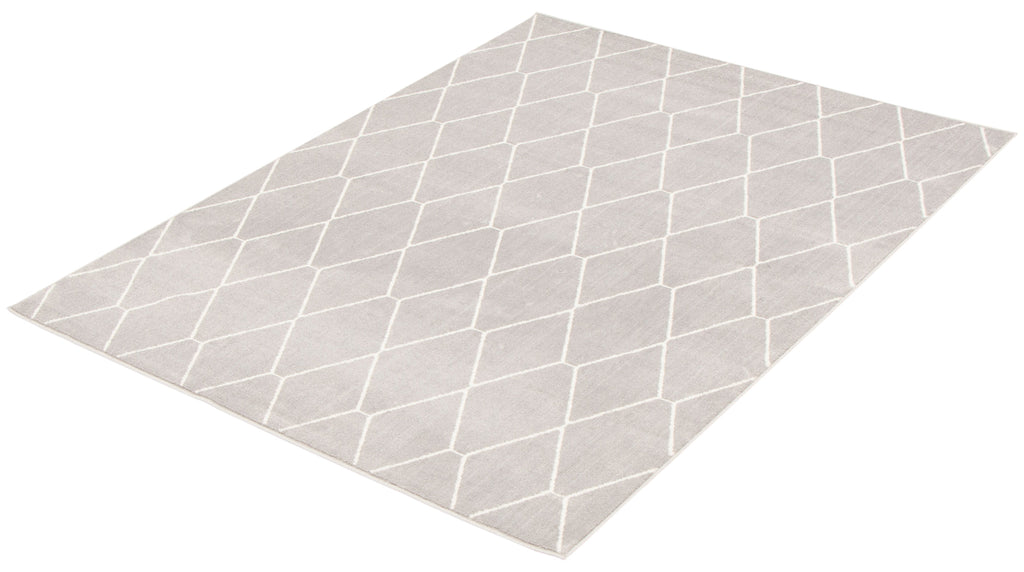 Zircon Geometric Area Rug Grey and White Therugsoutlet.ca