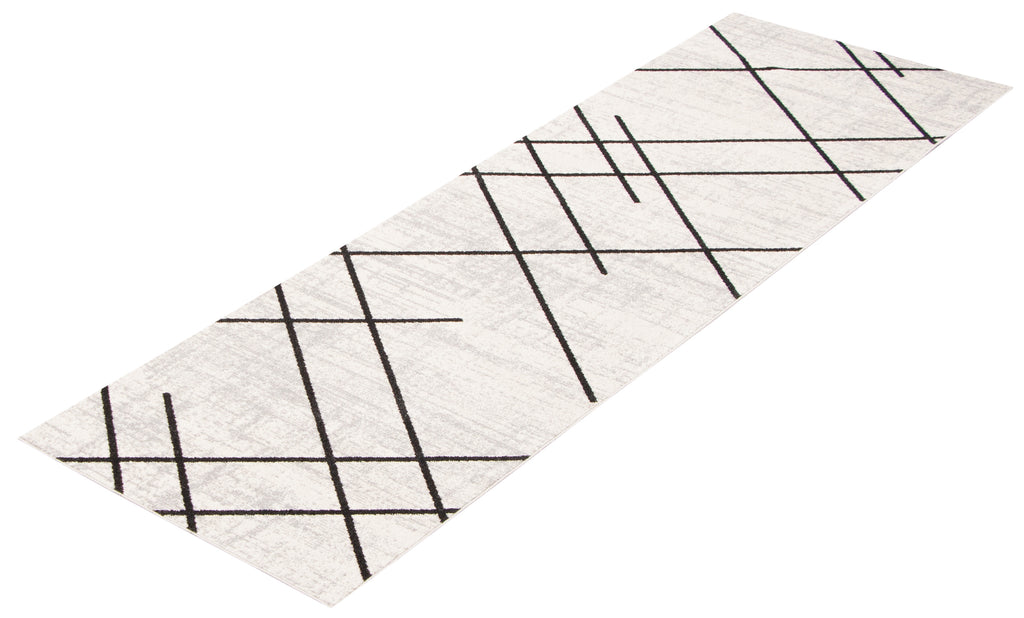 Tidal Cuzco Washable Rug Ivory/Black therugsoutlet.ca