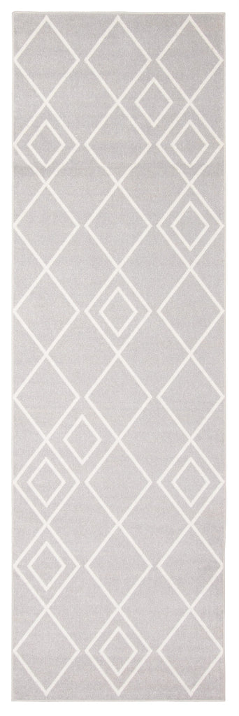 Tidal Diamonds Washable Rug Grey therugsoutlet.ca
