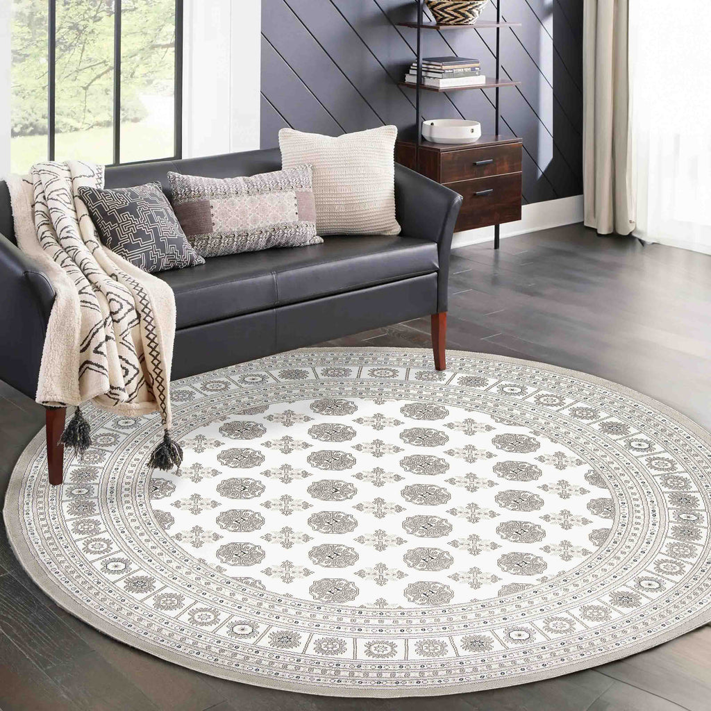 Navoi Traditional Area Rug Ivory Cream Therugsoutlet.ca