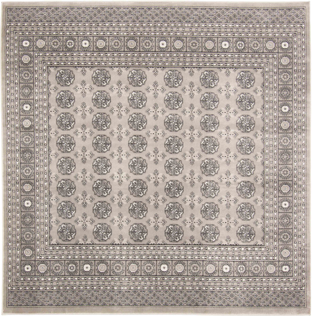 Navoi Bokhara Traditional Area Rug Grey therugsoutlet.ca