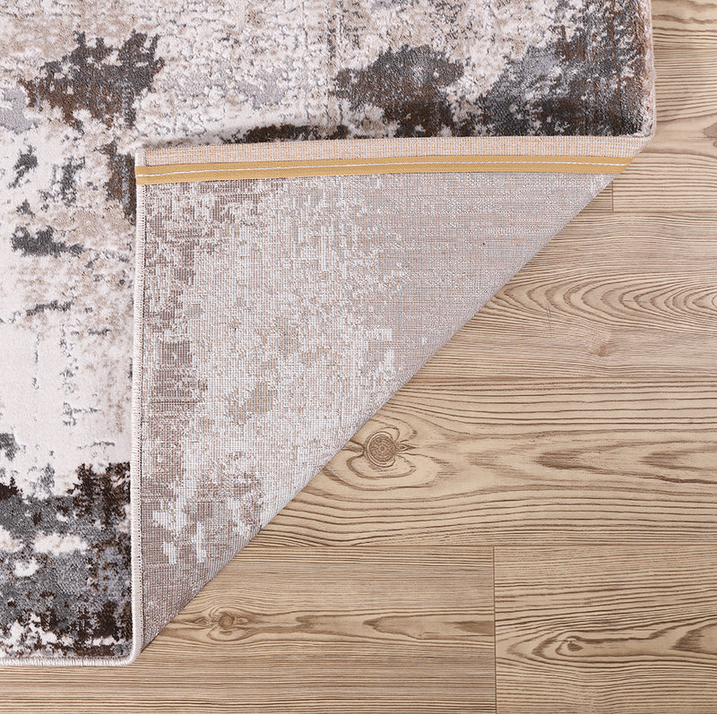Lulu Contemporary Abstract Beige Cream Area Rug 7 therugsoutlet.ca