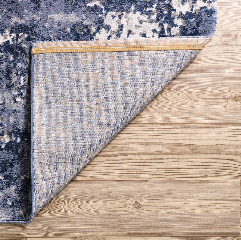 Lulu Abstract Navy Cream Area Rug 7 therugsoutlet.ca