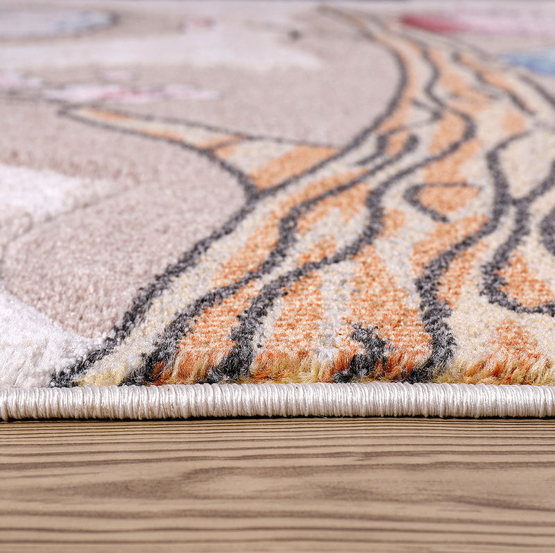 Funny Collection Owls Sand Cream Area Rug 5 therugsoutlet.ca