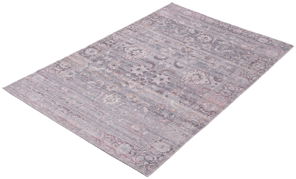 Ankara Washable Area Rug Grey Therugsoutlet.ca