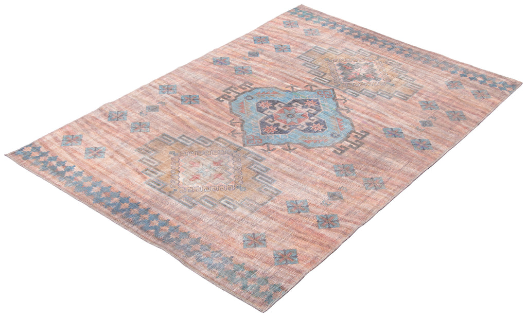 Bozorg Medallion Washable Area Rug Copper Therugsoutlet.ca