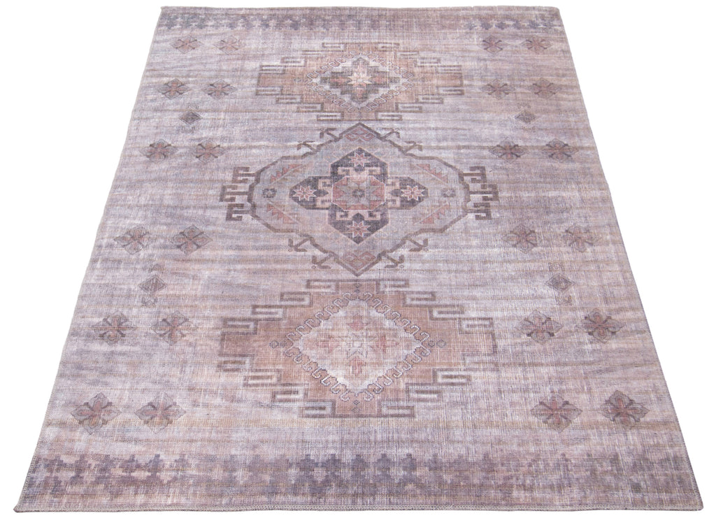 Bozorg Medallion Washable Area Rug Grey Therugsoutlet.ca