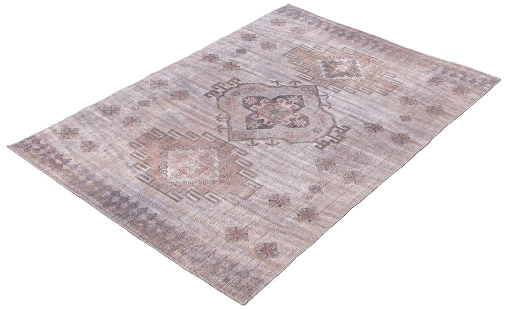 Bozorg Medallion Washable Area Rug Grey Therugsoutlet.ca