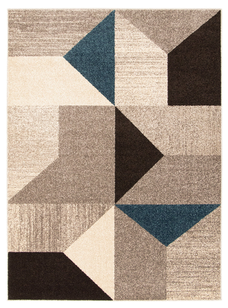 Bruges Area Rug Grey and Blue Therugsoutlet.ca