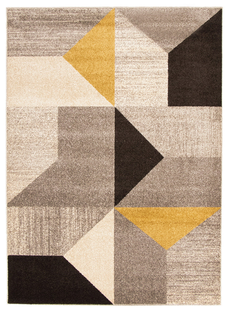 Bruges Area Rug Grey and Gold Therugsoutlet.ca