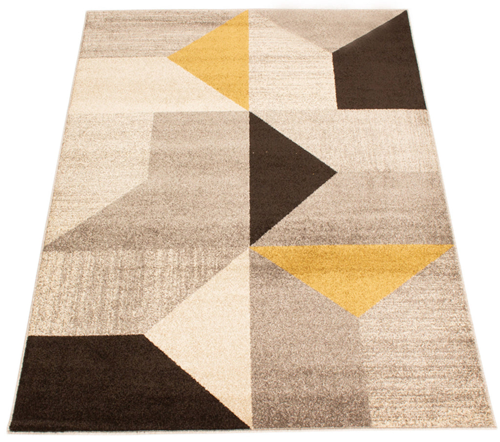 Bruges Area Rug Grey and Gold Therugsoutlet.ca