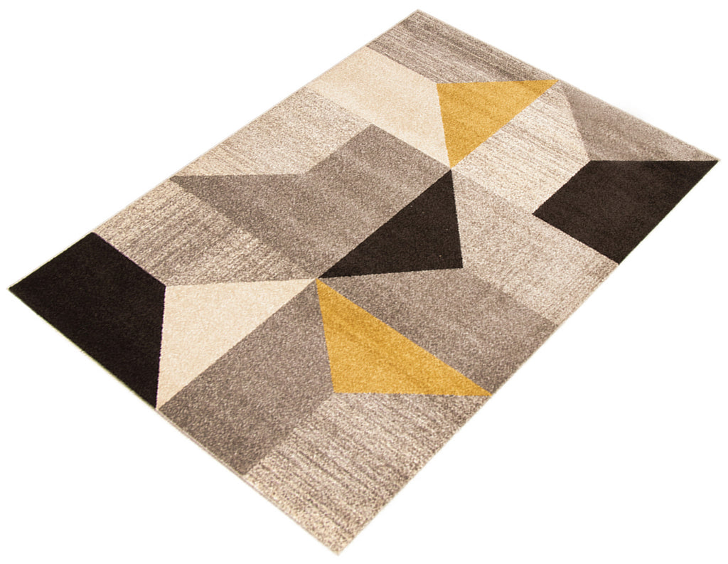 Bruges Area Rug Grey and Gold Therugsoutlet.ca