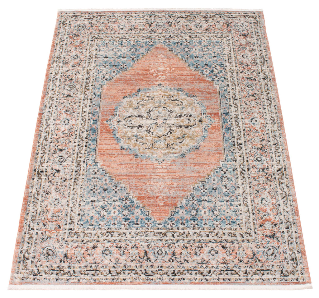 Damavand Traditional Medallion Area Rug Copper Therugsoutlet.ca