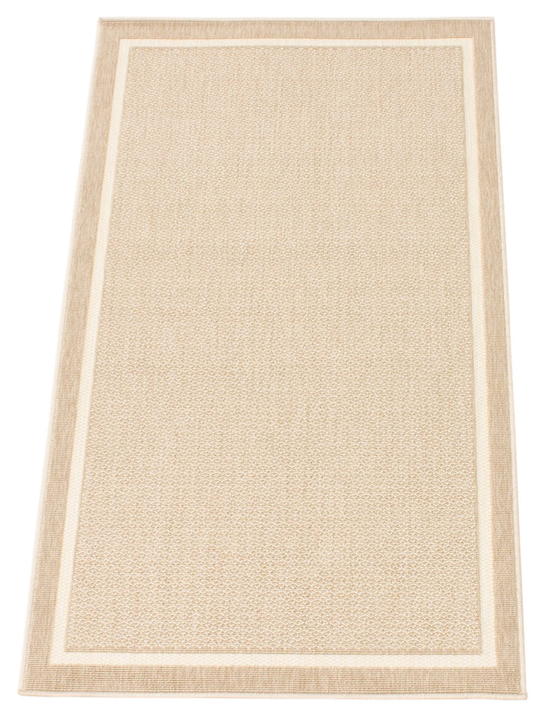 Plata Bordered Indoor/Outdoor Washable Area Rug Ivory Therugsoutlet.ca