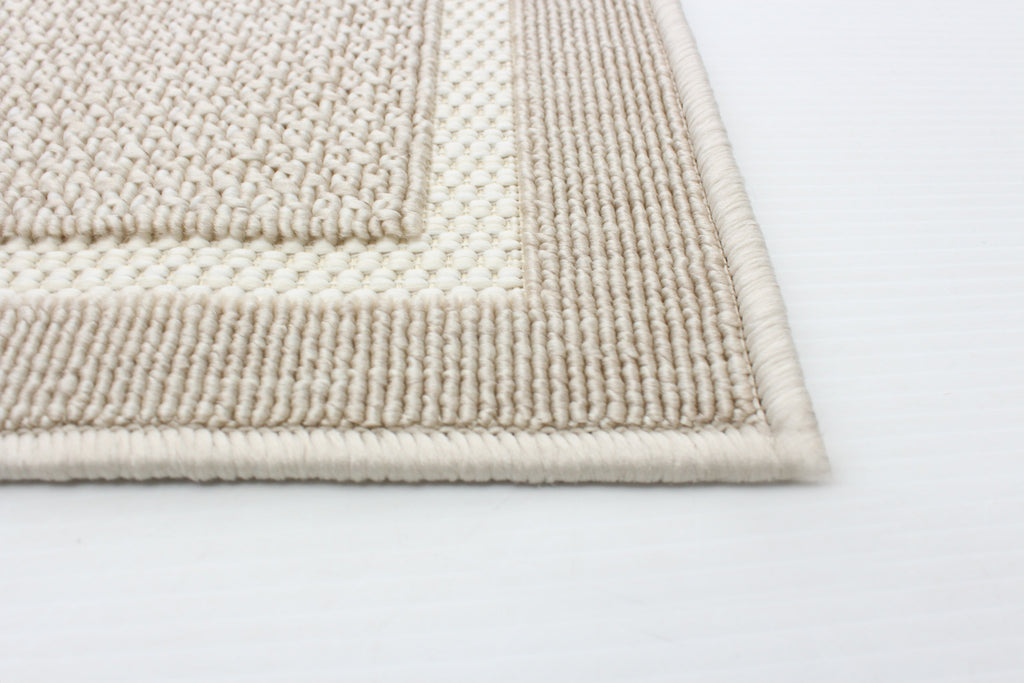 Plata Bordered Indoor/Outdoor Washable Area Rug Ivory Therugsoutlet.ca