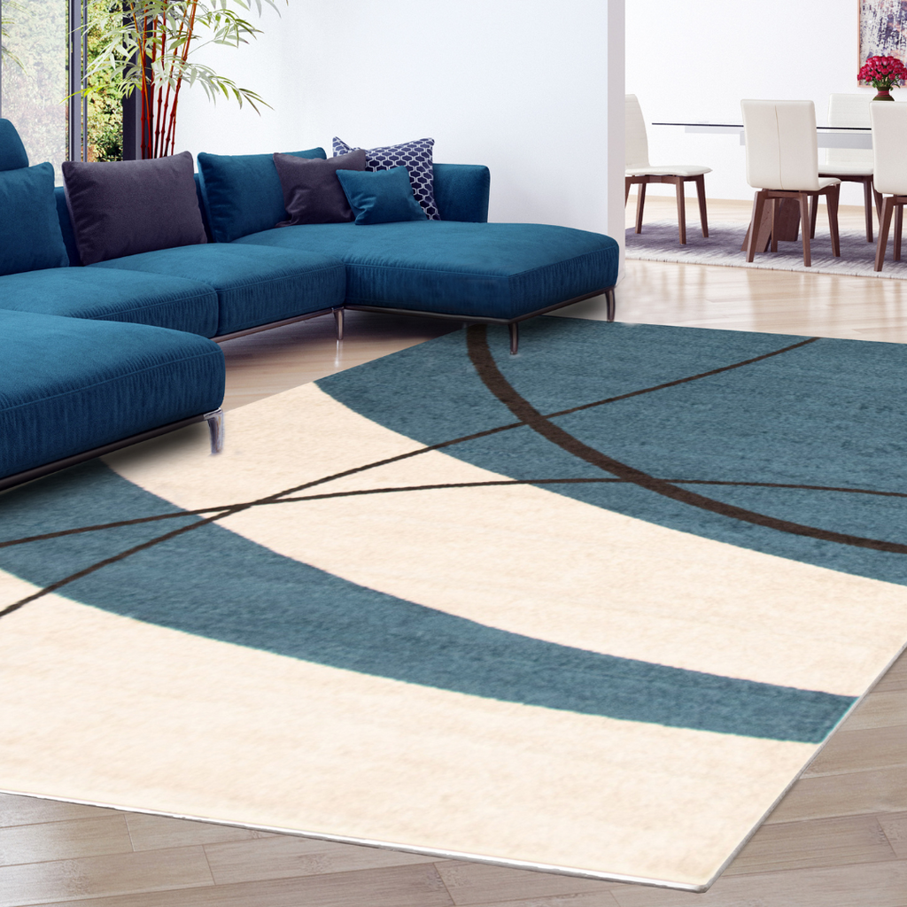 Prism Area Rug Grey and Cream Therugsoutlet.ca