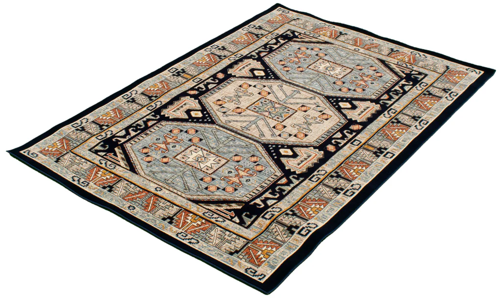 Qashqai Luri Area Rug Navy Blue Therugsout.ca