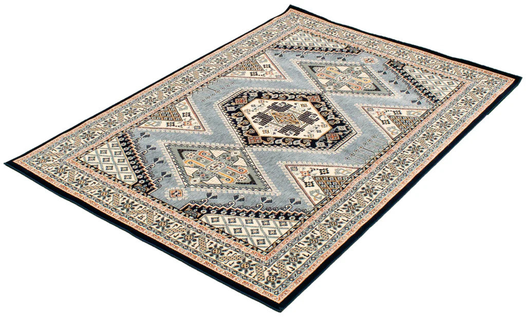 Qashqai Nova Area Rug Blue Therugsoutlet.ca