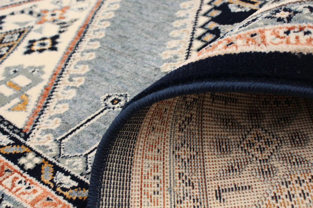 Qashqai Nova Area Rug Blue Therugsoutlet.ca