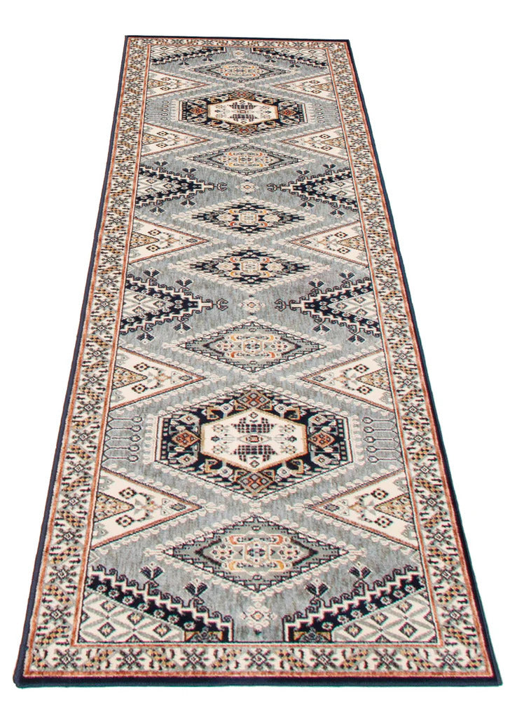 Qashqai Nova Area Rug Blue Therugsoutlet.ca