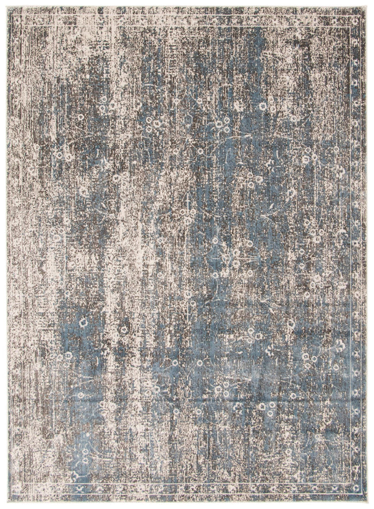 Reef Abstract Area Rug Teal and Grey Therugsoutlet.ca