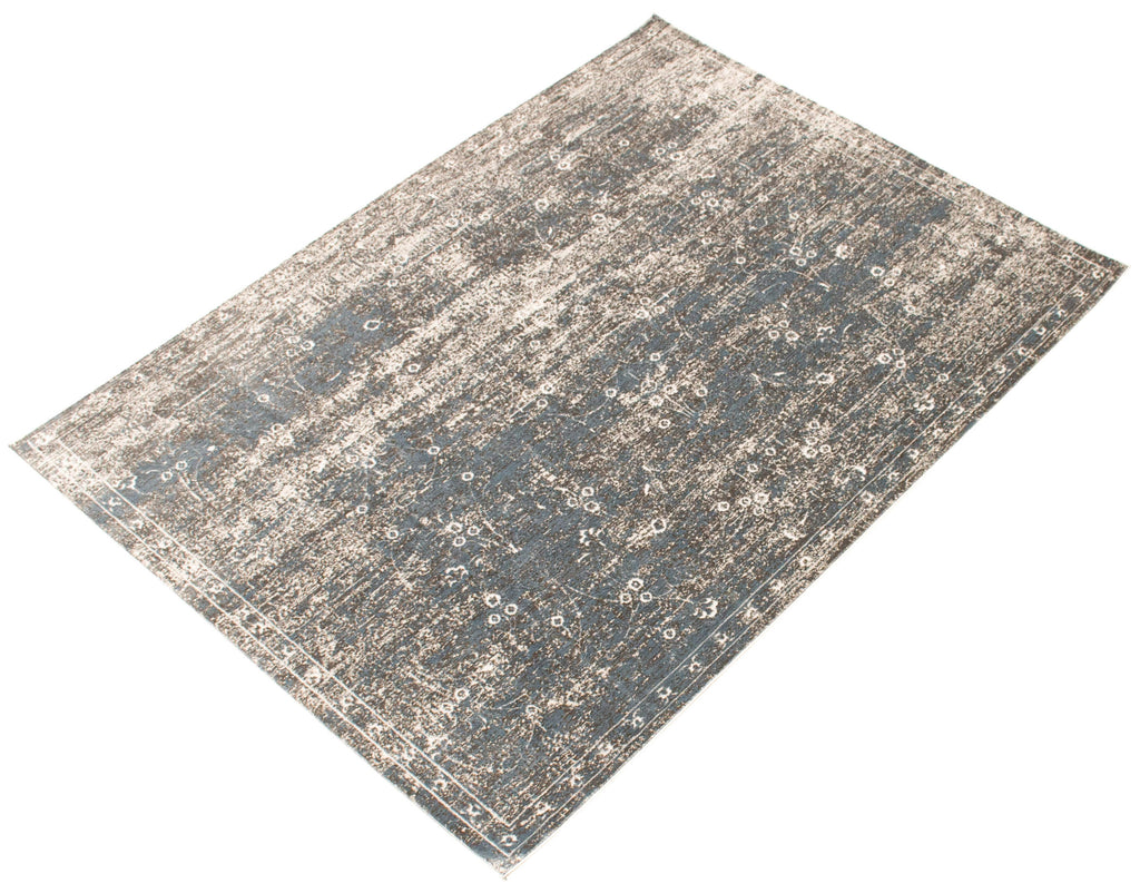 Reef Abstract Area Rug Teal and Grey Therugsoutlet.ca