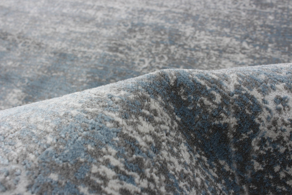 Reef Abstract Area Rug Teal and Grey Therugsoutlet.ca