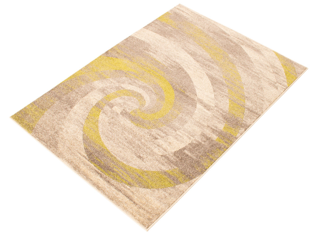 Spiral Serenity Area Rug Dark Ivory and Green Therugsoutlet.ca