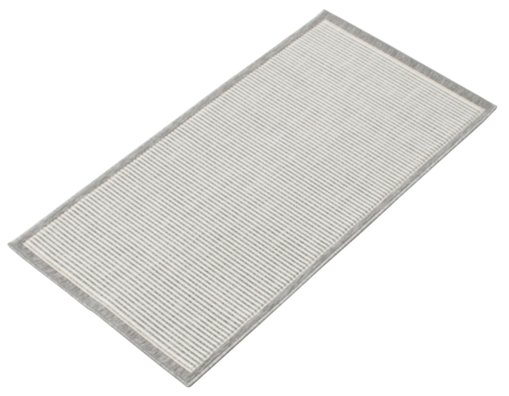 Thames Stripped Indoor/Outdoor Washable Area Rug Grey Therugsoutlet.ca