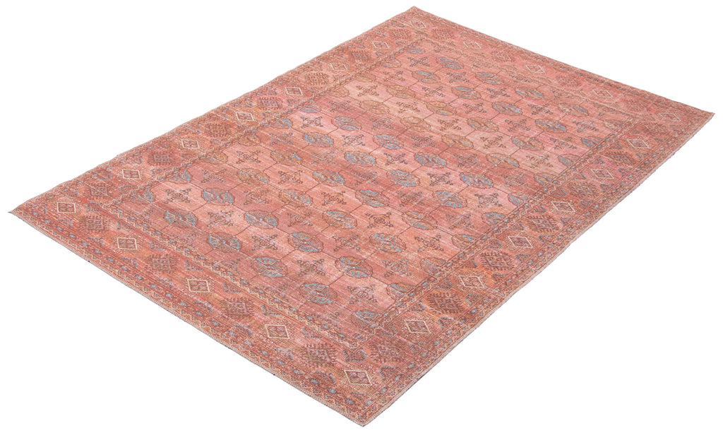 Turkoman Washable Area Rug Red Therugsoutlet.ca