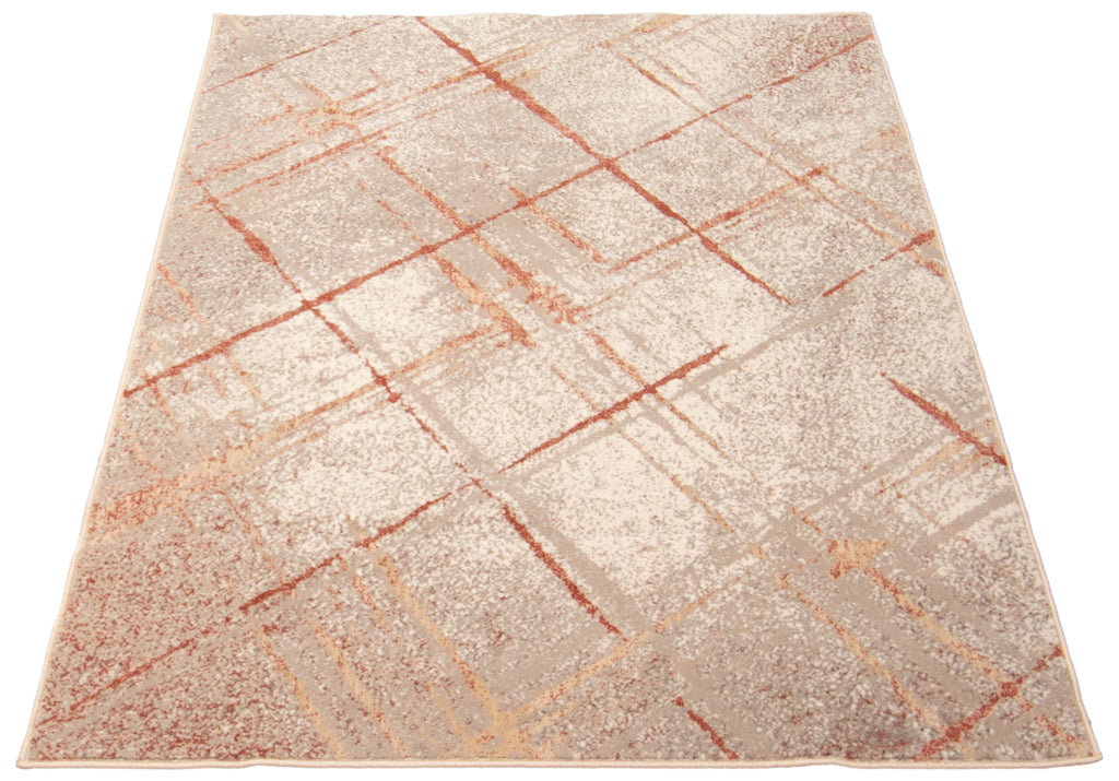 Victoria Area Rug Coral and Taupe Therugsoutlet.ca