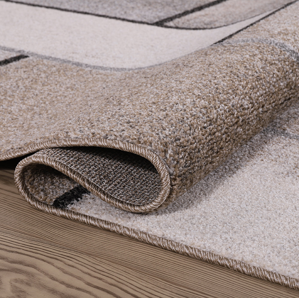 Rio 327 Beige Modern The Rugs Outlet