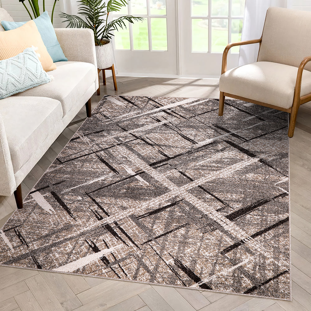 Rio 471 Beige Modern The Rugs Outlet