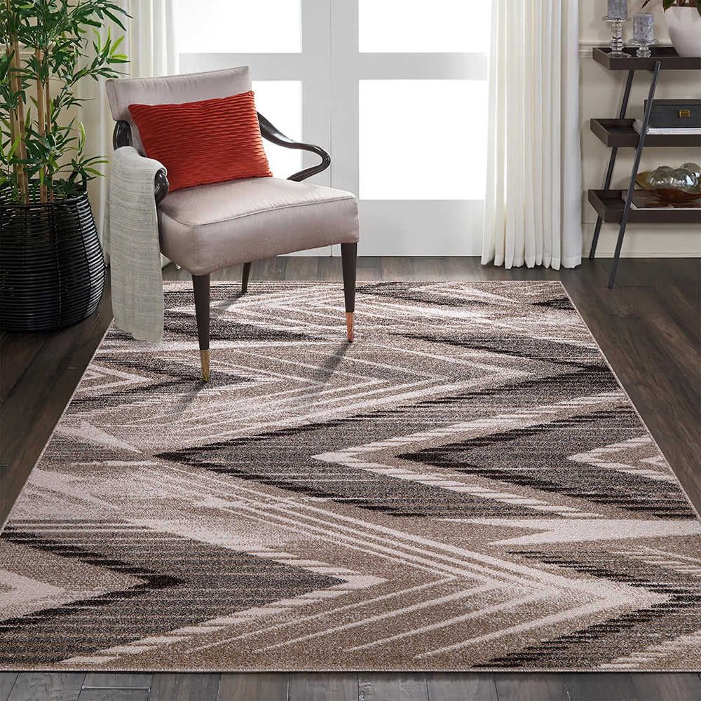 Rio 519 Grey Beige Modern The Rugs Outlet
