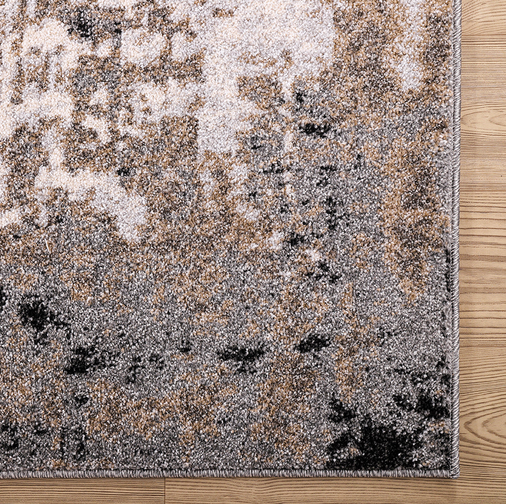 Rio 544 Grey Beige Modern The Rugs Outlet