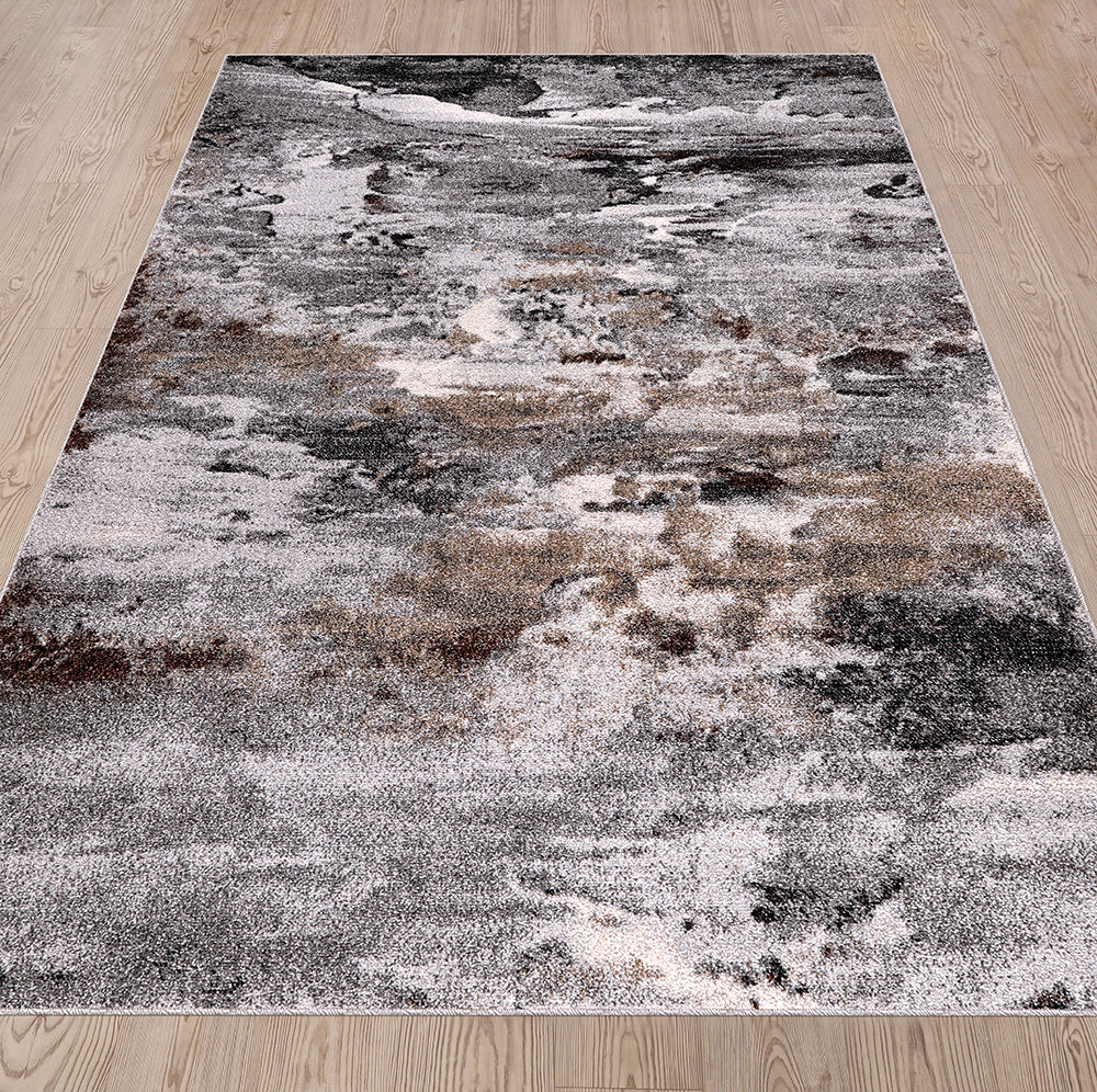 Rio 662 Grey Beige Modern The Rugs Outlet