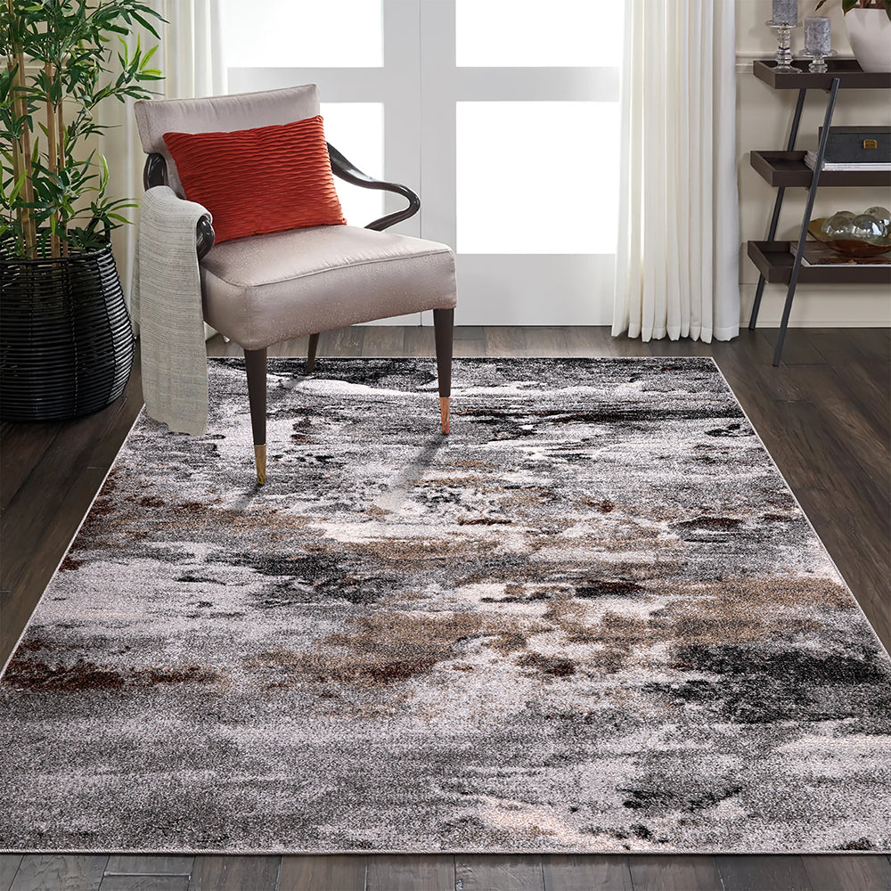 Rio 662 Grey Beige Modern The Rugs Outlet