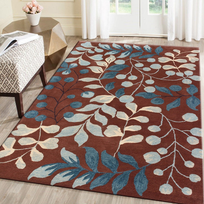 Hand-Tufted Modern Floral Area Rug therugsoutlet.ca